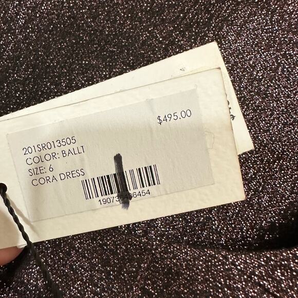 Milly Cora Sparkle Dress Holiday NYE Scoop Back Cocktail Whimsigoth Party Size 6 - Picture 12 of 15